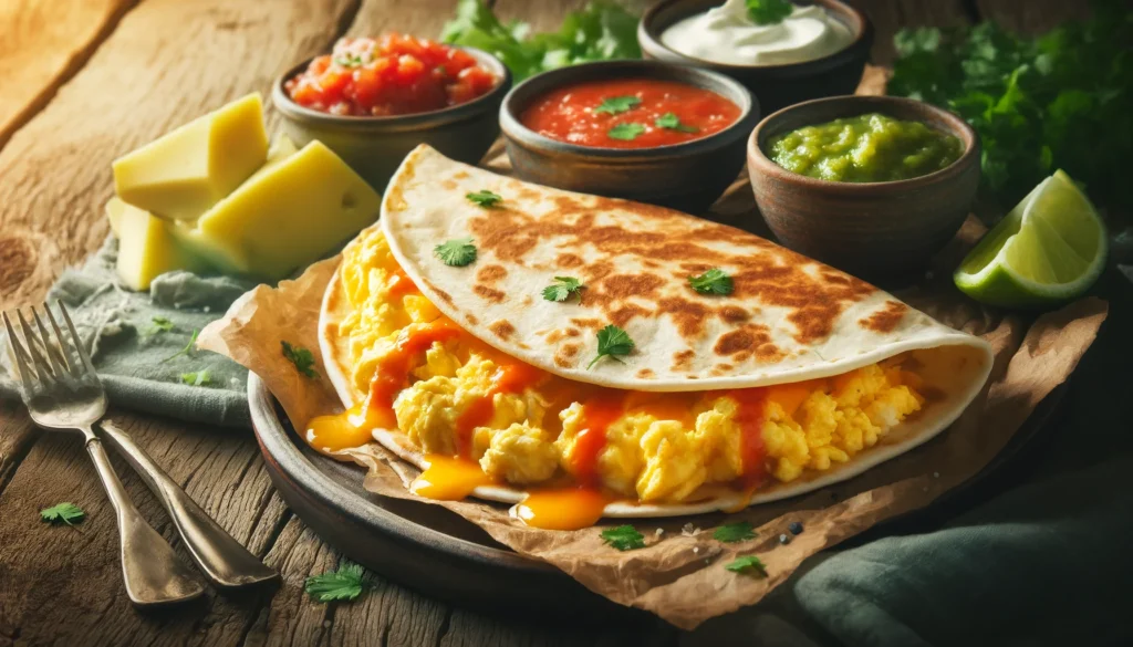 Delicious Breakfast Quesadillas: Scrambled Eggs & Cheese Recipes