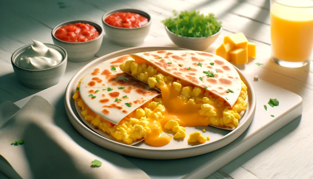 Delicious Breakfast Quesadillas: Scrambled Eggs & Cheese Recipes