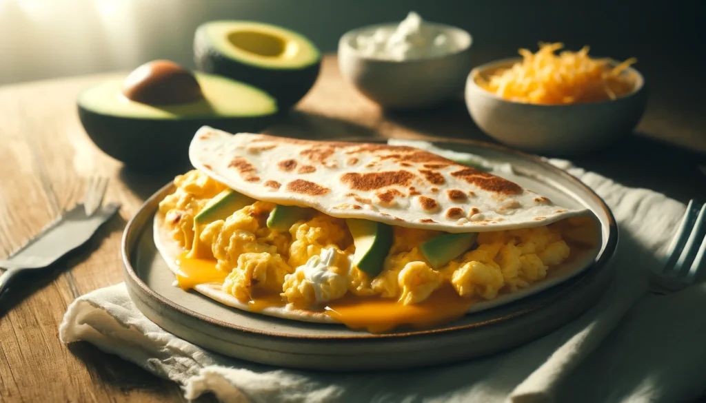 Delicious Breakfast Quesadillas: Scrambled Eggs & Cheese Recipes