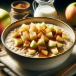 Here is the image of apple pie porridge for a healthy breakfast, as you requested. Let me know if there's anything else you'd like!